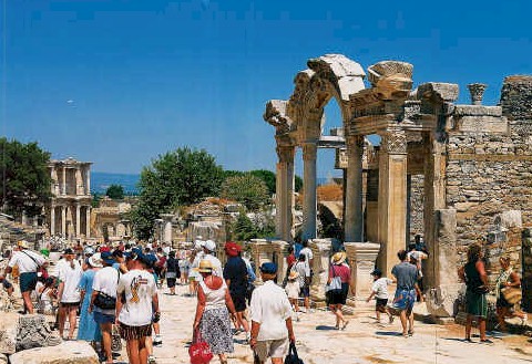 view of temple of hadrian