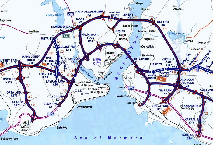 Map of Istanbul