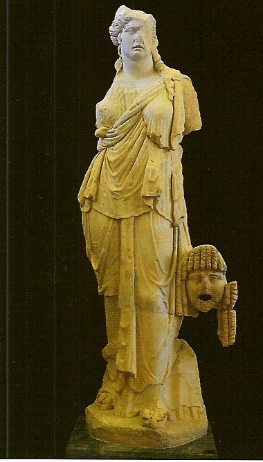 Melpomone statue of tragedy muse, flavius palmatus