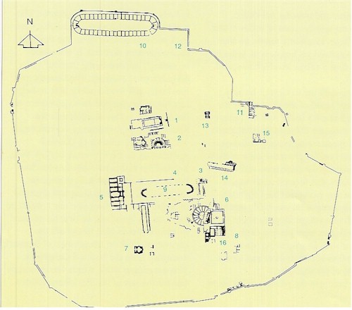 Aphrodisias cit plan, map