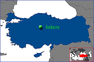 Ankara on the map