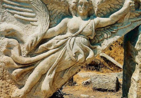 antic statues in Ephesus