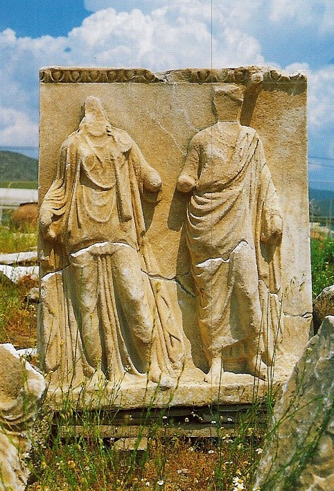 statues, reliefs in hierapolis