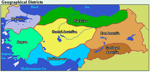 Geographical Districts of Turkey