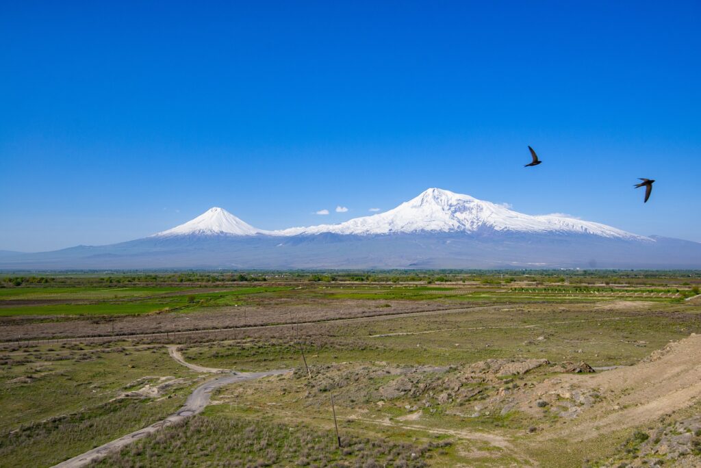 Mount Ararat view from Armenia
